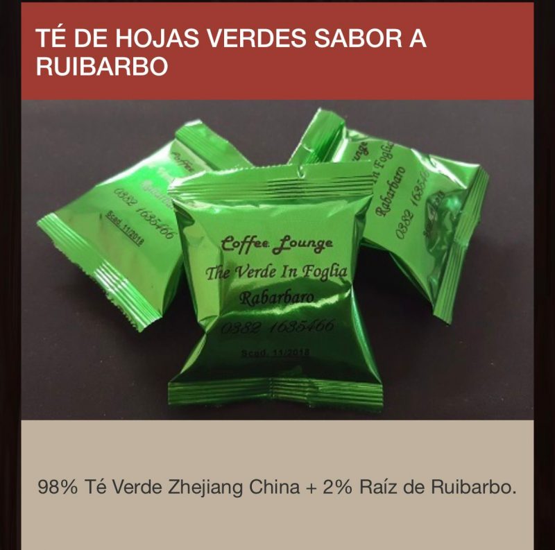 Capsulas Espresso Point Tè Verde Ruibarbo 50 por caja envio desde Espana