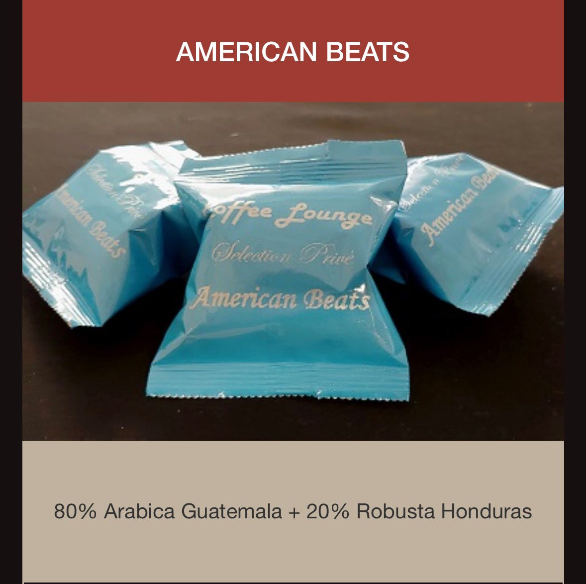 Capsulas Espresso Point American Beat 50 por caja envio desde Espana