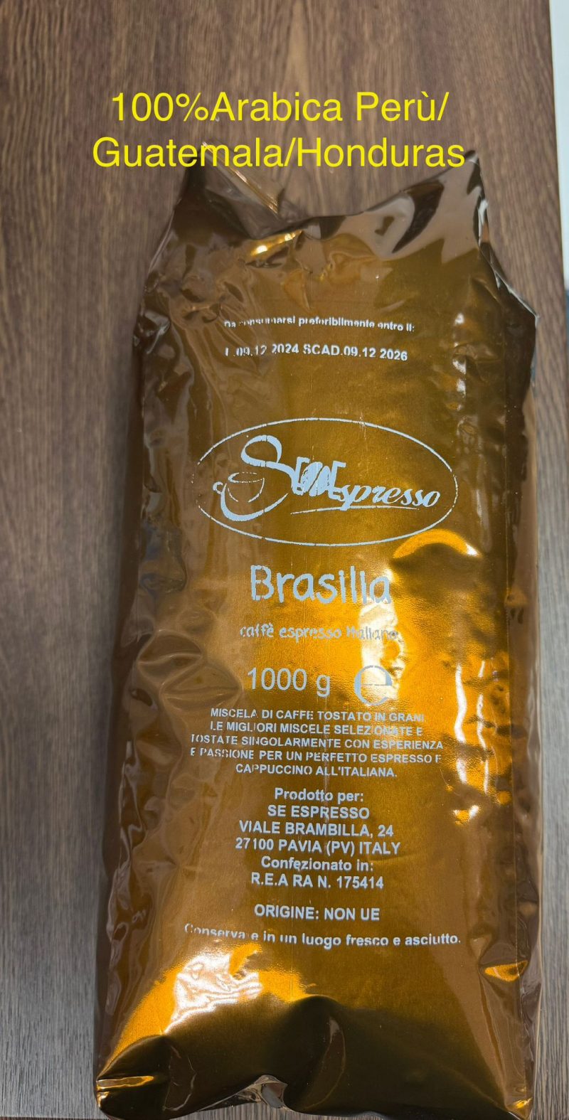 Cafè en grano Arabica 1kg envio desde Espana