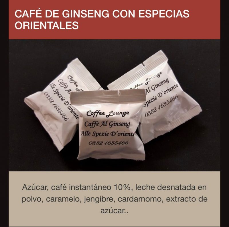 Capsulas Espresso Point Ginseng al las especias Orientales 50 por caja envio desde Espana