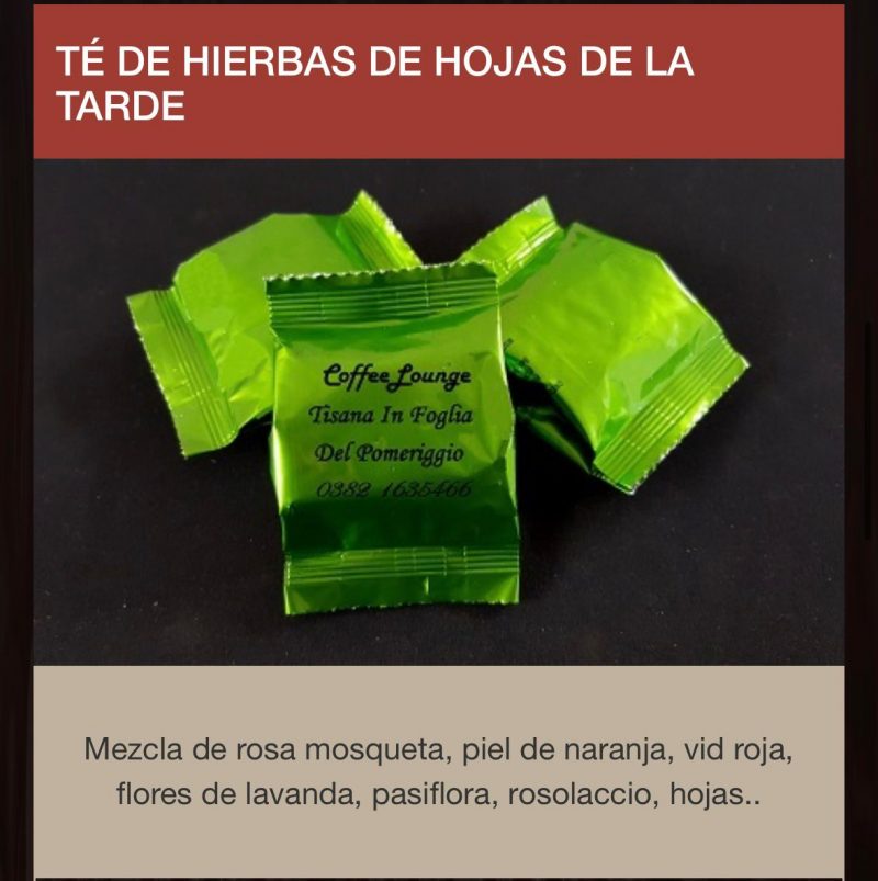 Capsulas Espresso point Tè de Hierbas De la tarde 50 por caja envio desde Espana