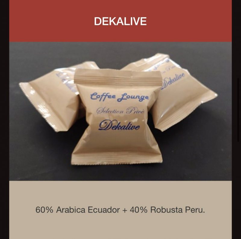 Capsulas Espresso Point Dekalive 100 capsulas por caja envio desde Espana