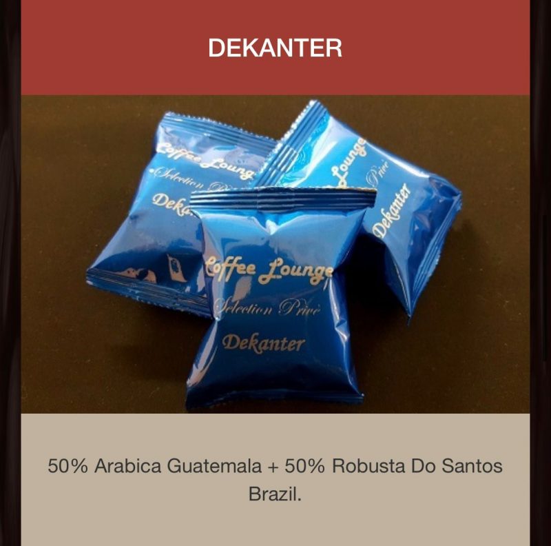 Cápsulas Espresso Point Dekanter 100 por caja envio desde Espana
