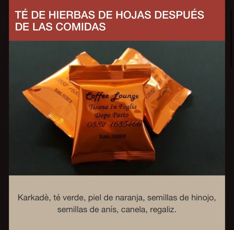 Capsulas Espresso Point Tè de Hierbas después de la comida 50 por caja envio desde Espana