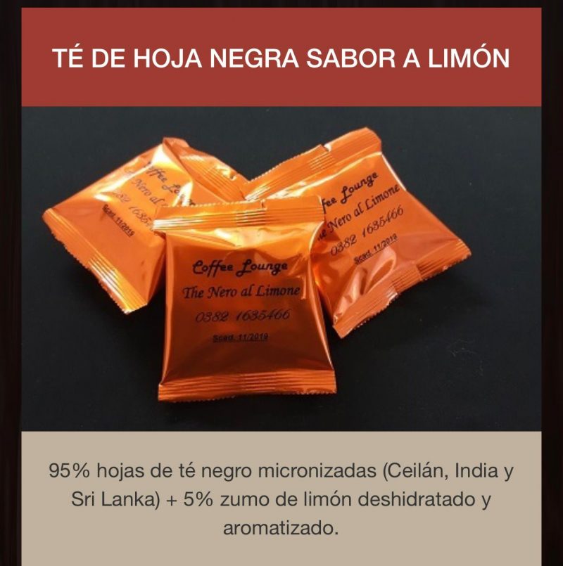 Capsulas Espresso Point Té Negro Limon 50 por caja envio desde Espana