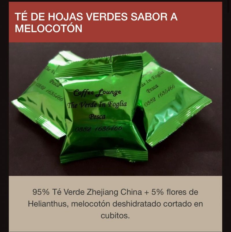 Capsulas Espresso Point Tè Verde Melocoton 50 por caja envio desde Espana