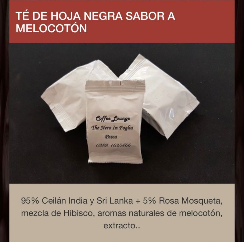 Capsulas Espresso Point Tè Negro Melocotòn 50 por caja envio desde Espana