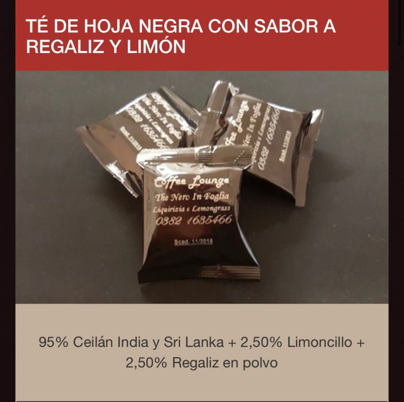 Capsulas Espresso Point Tè Negro Regaliz y Lemon grass 50 por caja envio desde Espana