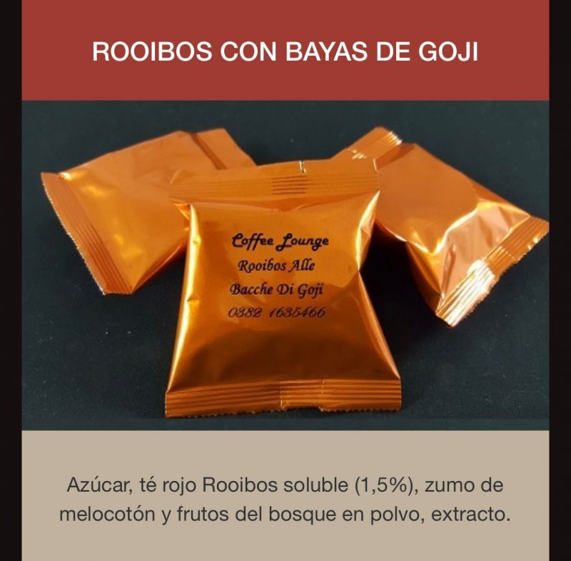 Capsulas Espresso point Rooibos Bayas de Goji 50 por caja envio desde Espana